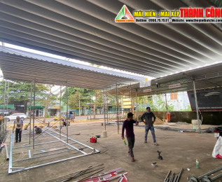 Xưởng May Ép Bạt Xếp, Bạt Che, Bạt Kéo Thả Che Nắng Gần Đây Giá Rẻ