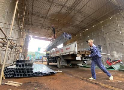 Khởi công CT 1,500m2 Mái Bạt xếp, độ cao kỷ lục 80m nhà Máy nhiệt Điện Quảng Trạch, Quảng Bình