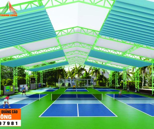 Thi Công Mái Bạt Xếp Sân Pickleball Tại Nghệ An – Giải Pháp Tiện Ích Và Hiện Đại